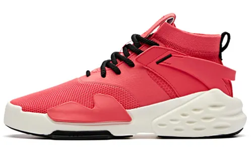 Anta Textile, Synthetic Leather Thermal Slip Resistant And Abrasion Resistant Mid top Skateboard Shoes Men's
