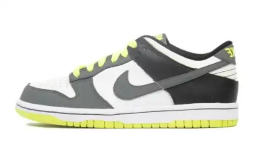Nike Dunk Low Black Grey Volt GS