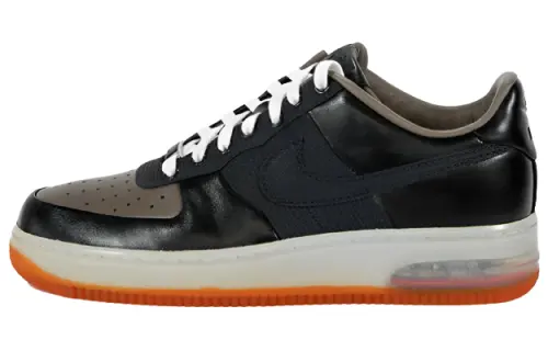 Nike Air Force 1 Skateboard Shoes Slip Resistant Cushioning Abrasion Resistant Low top Skateboard Shoes Men's Black