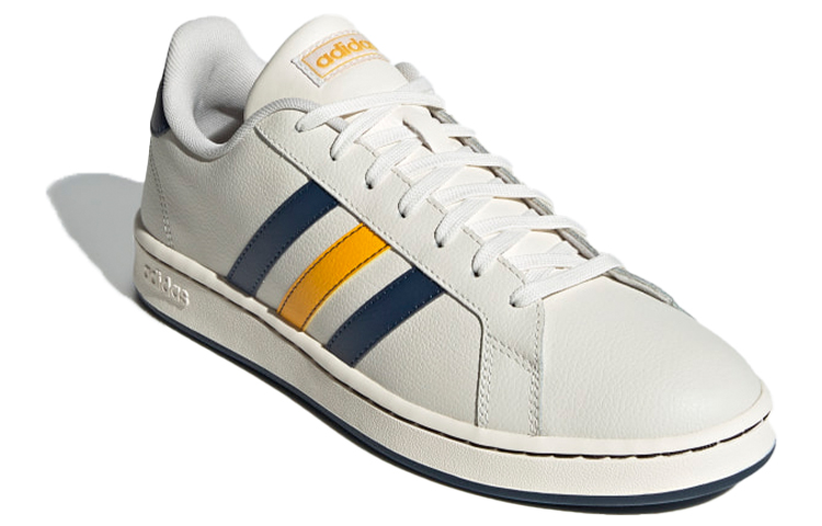 Кеды adidas neo GRAND COURT (белый / синий / желтый) — Белый / синий / жёлтый — фото 3