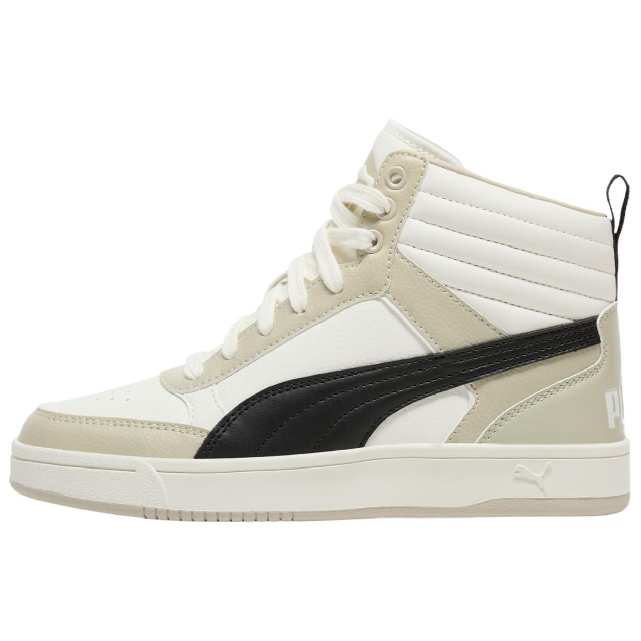 PUMA DRIBBLE Soft And Comfortable High top Skateboard Shoes Unisex White