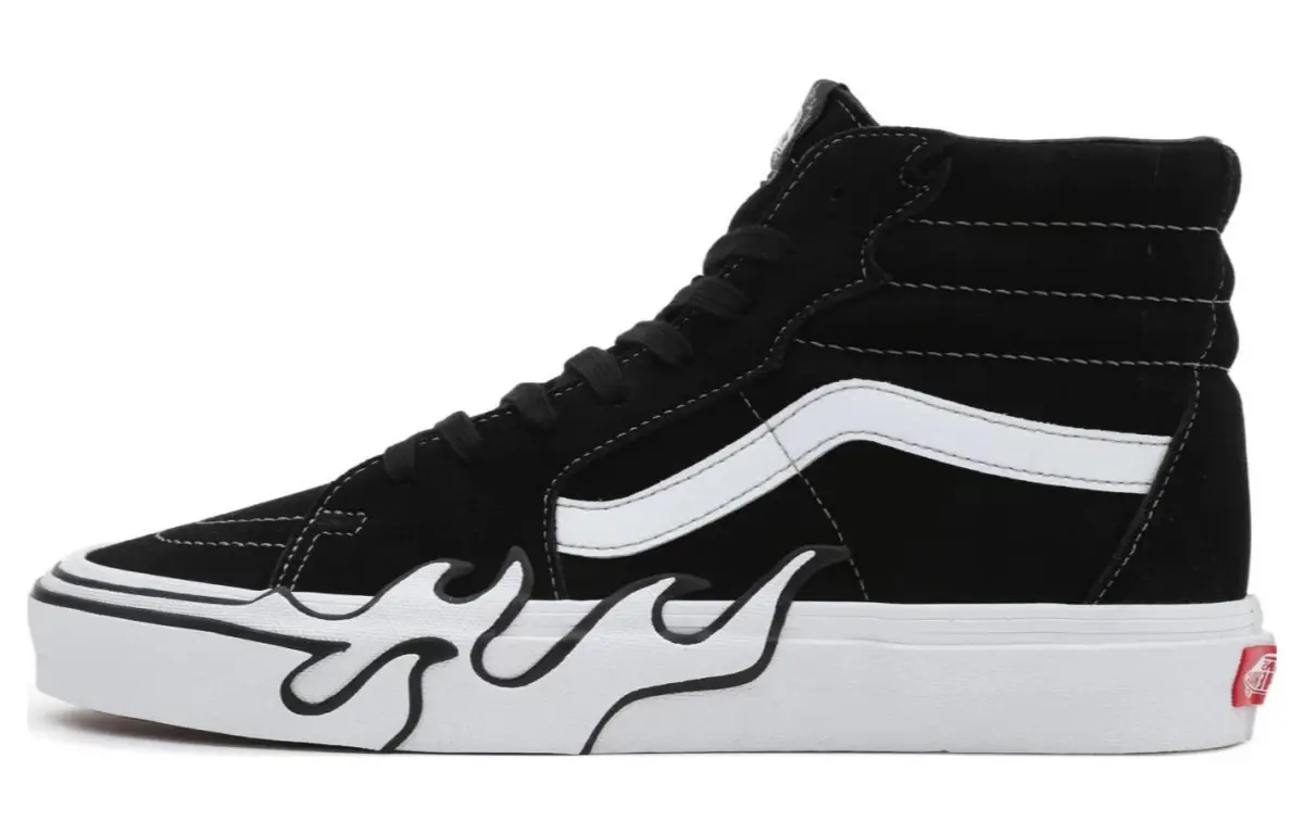 Sk8 Vans-Hi 'Flame - Black'