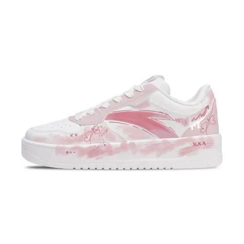 Anta Easy Coverage Cushioning Coverage Cushioning Low top Skateboard Shoes Women's White Pink