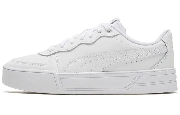 PUMA Skye Textile, Split Cow Leather Comfortable Lightweight Breathable Height Increasing Low top Skateboard Shoes