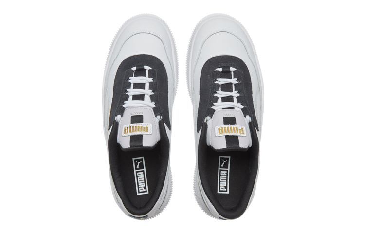 Женские кеды PUMA DEVA Chic (бело-черные) — Белыйчёрный — фото 4