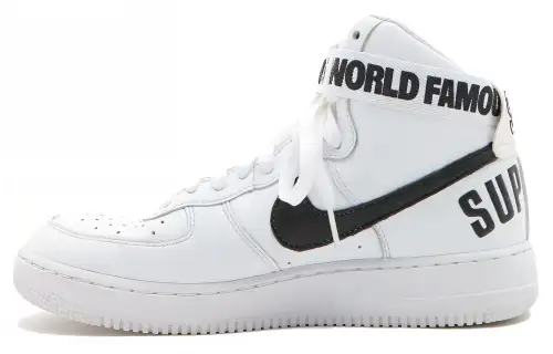 Nike Air Force 1 High Supreme World Famous White