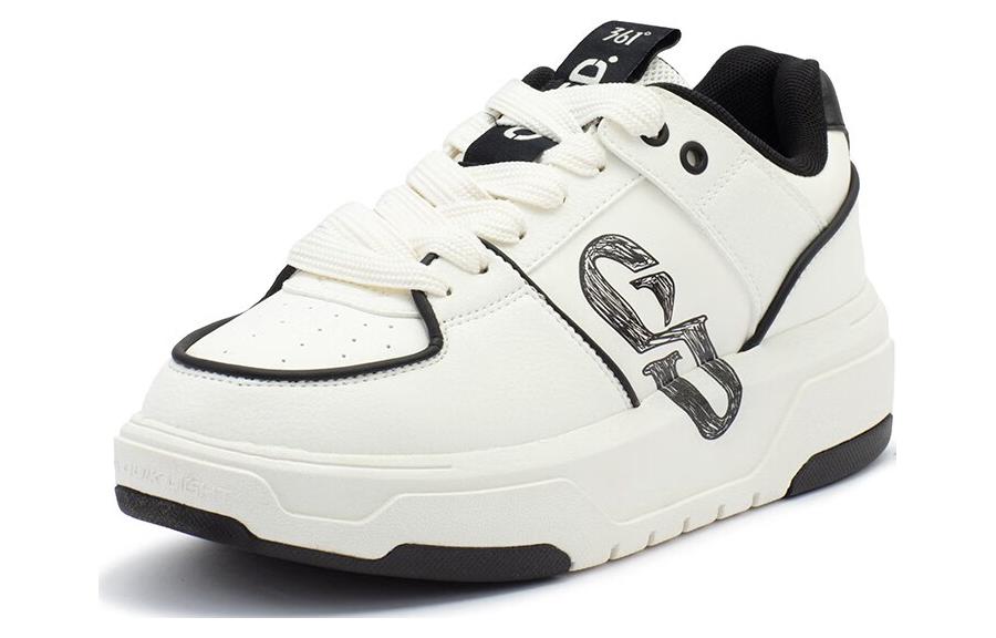 361° Slip Resistant Cushioning Slip Resistant Cushioning Low top Skateboard Shoes Women's Black White