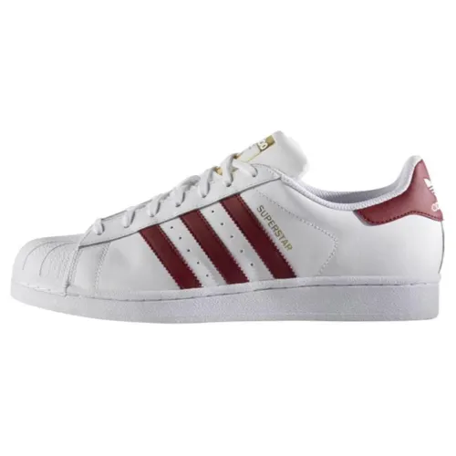Adidas Superstar Foundation 'White Burgundy'