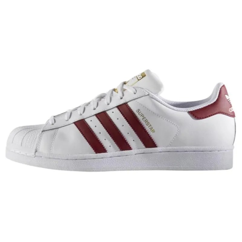 Adidas Superstar Foundation 'White Burgundy'