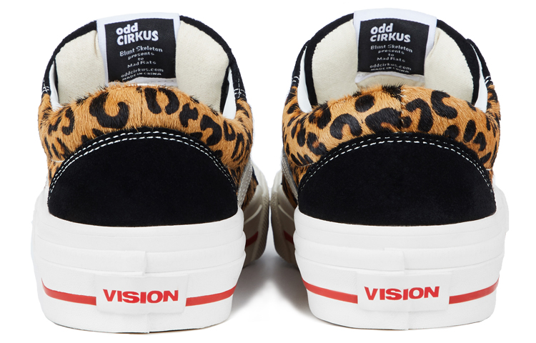 Odd x Vision Street Wear Astley Pro Low top Skateboard Shoes Unisex Black