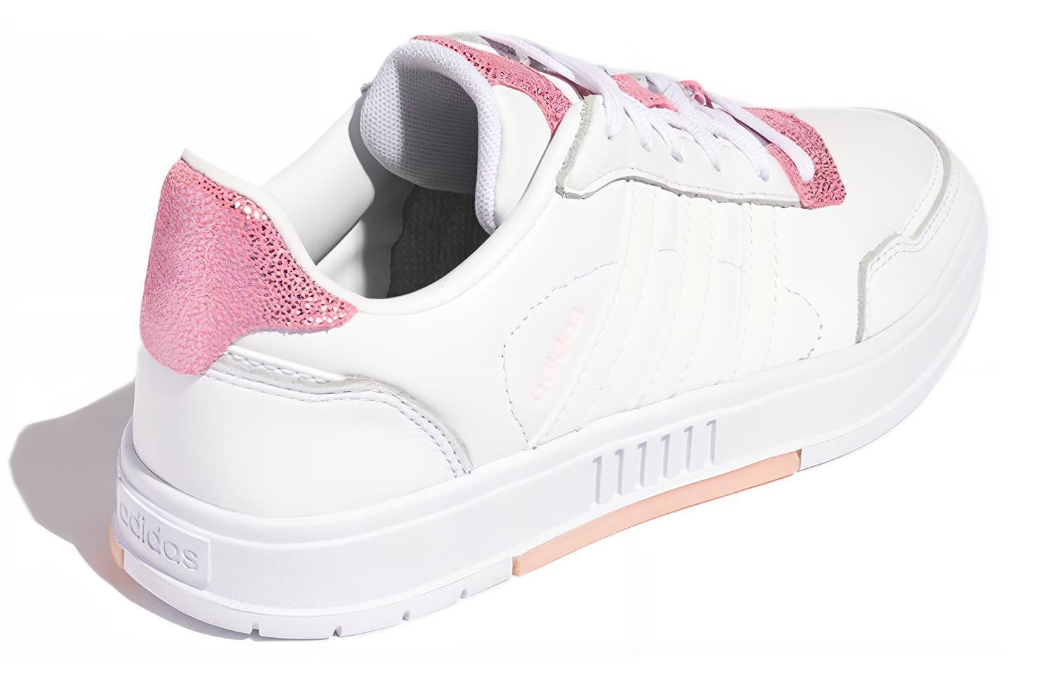 Женские кеды adidas Courtmaster (бело-розовый) — Белый / розовый — фото 4