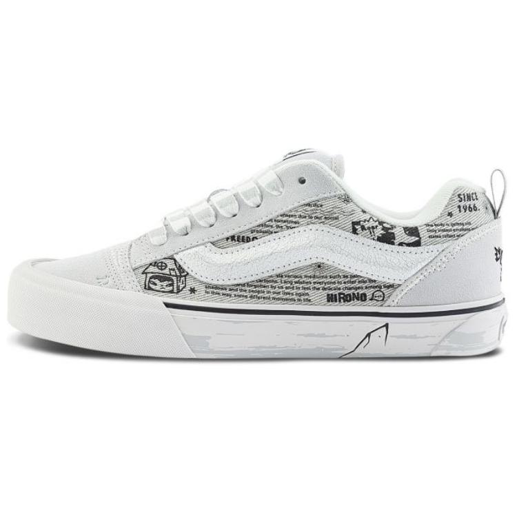 Кеды Vans × HIRONO Knu Skool (бело-серые)