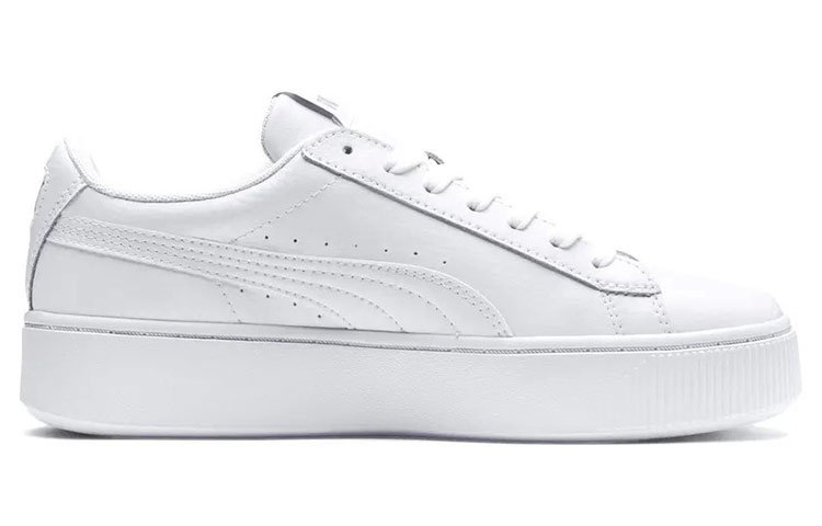 Женские кеды PUMA Vikky Stacked L (белый / серебристый) — фото 2