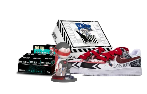 Nike Air Force 1 Low top Skateboard Shoes Women's Black White Red