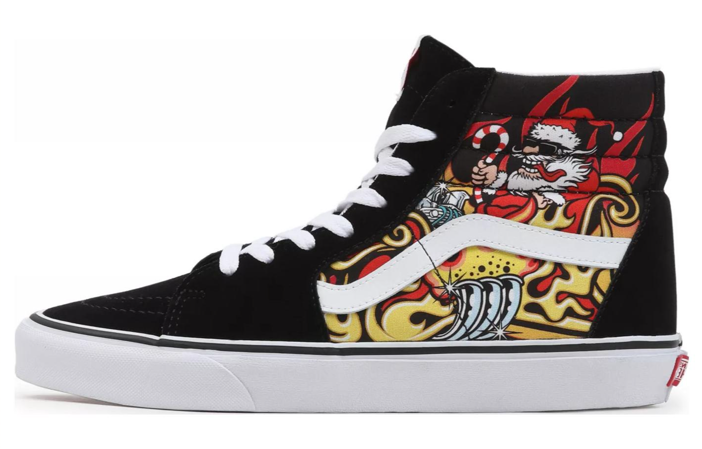 Sk8 Vans-Hi 'Santa Flame - Black'
