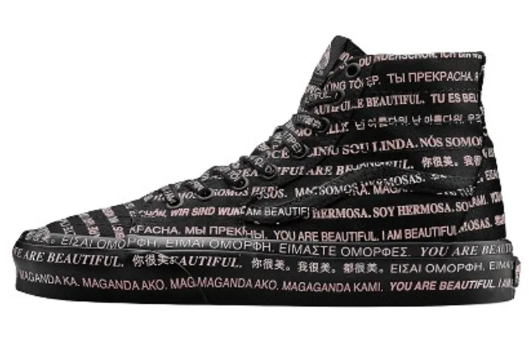 Sk8 Vans-Hi Tapered 'We Are Beautiful - Black' Women's