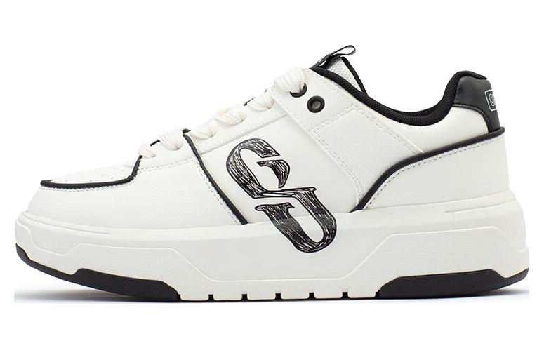 361° Slip Resistant Cushioning Slip Resistant Cushioning Low top Skateboard Shoes Women's Black White
