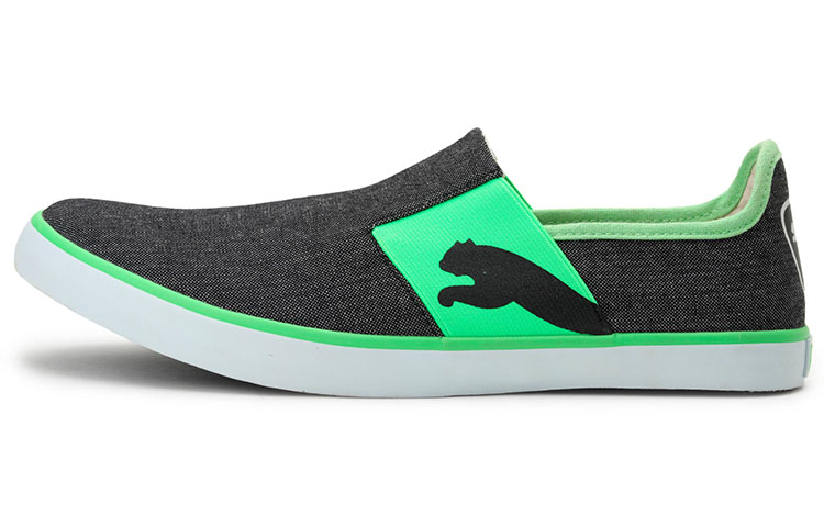PUMA Lazy Slip On II Skateboard Shoes Unisex Low Top Gray/Green