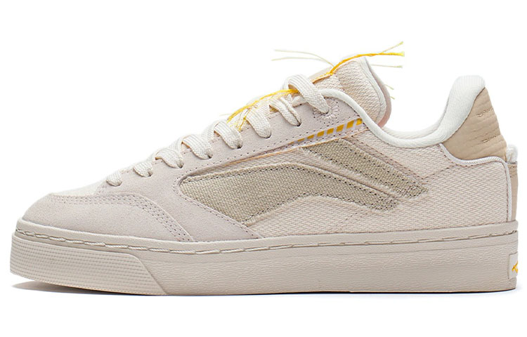Li Ning Wave 180 Low Slip Resistant Abrasion Resistant Low top Skateboard Shoes Women's Swan White