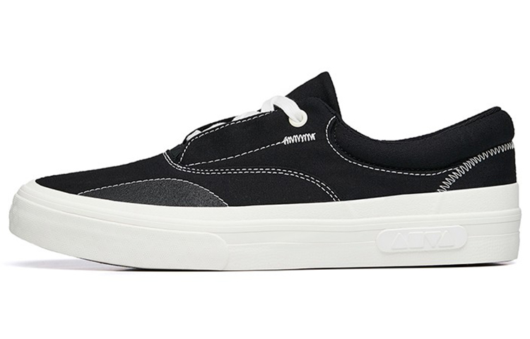 Anta Ao Li CVS Abrasion Resistant Low top Skateboard Shoes Men's Black White