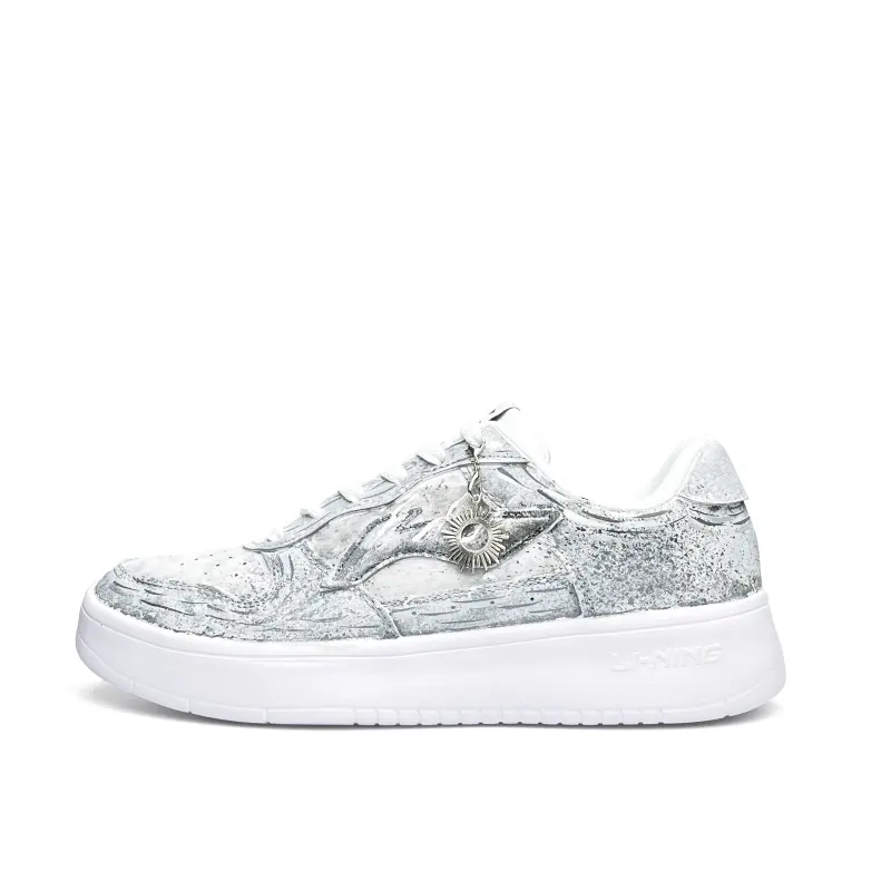 Li Ning Floating Boat Thermal Abrasion Resistant Lightweight Breathable Slip Resistant Low top Skateboard Shoes Unisex