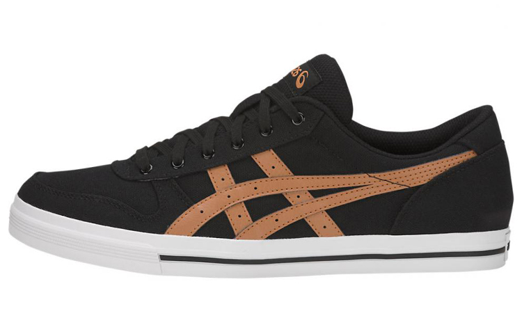 ASICS Aaron Casual Abrasion Resistant Low top Skateboard Shoes Unisex Black Orange