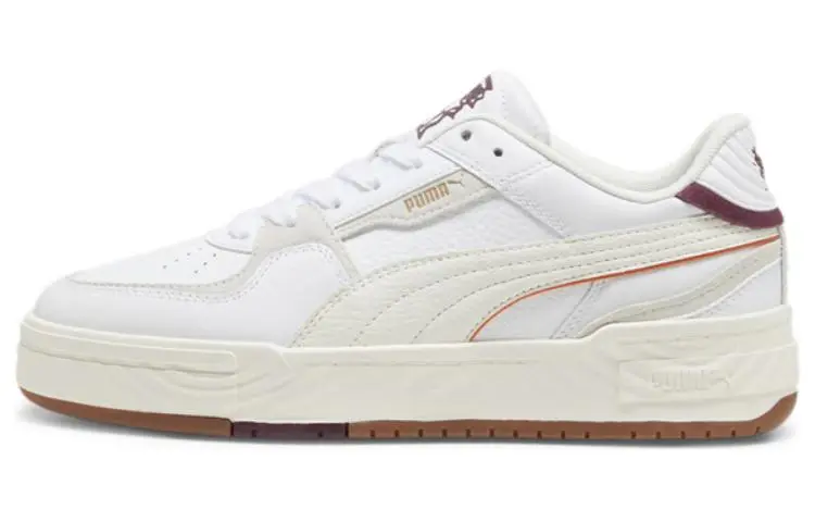 PUMA CA Pro Ripple Cushioning, Wear Resistant Low top Skateboard Shoes Unisex White