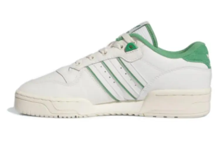 Adidas Originals Rivalry Low Leather, Suede Low top Skateboard Shoes Women's White Green