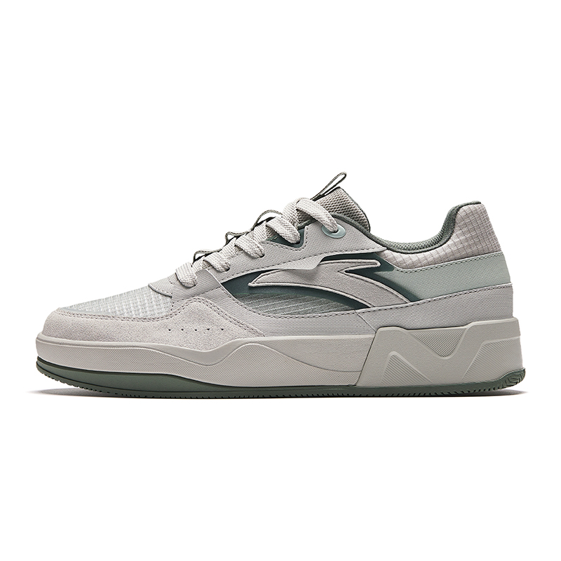 Anta C37 Height Increasing Lightweight Height Increasing Lightweight Low top Skateboard Shoes Men's Gray Green