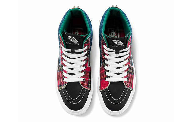 Кеды Vans SK8 (сине-красно-черные) — фото 3