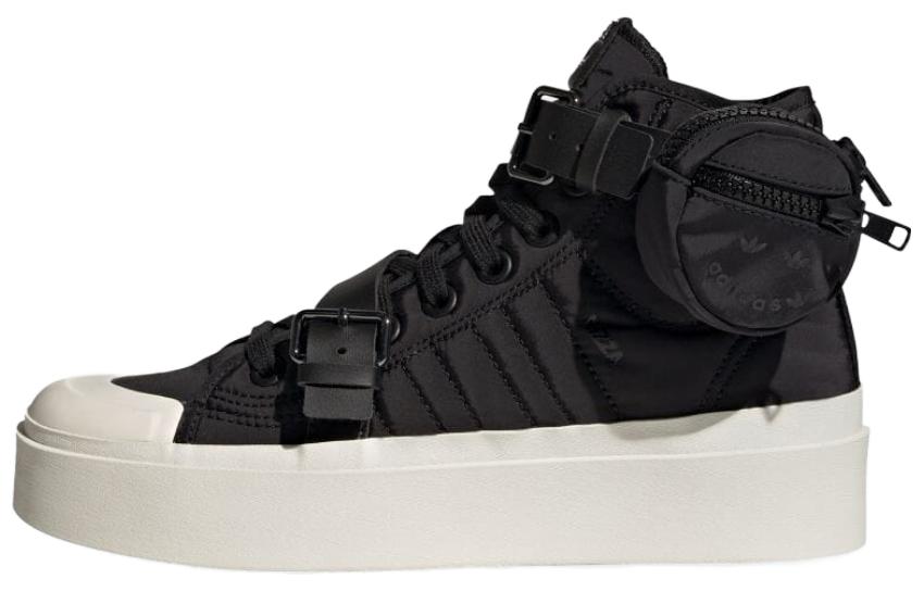 Женские кеды adidas originals Nizza Bonega (черно-белые)