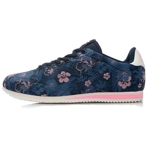 Li Ning Skateboard Shoes Women's Low Top Blue/Pink