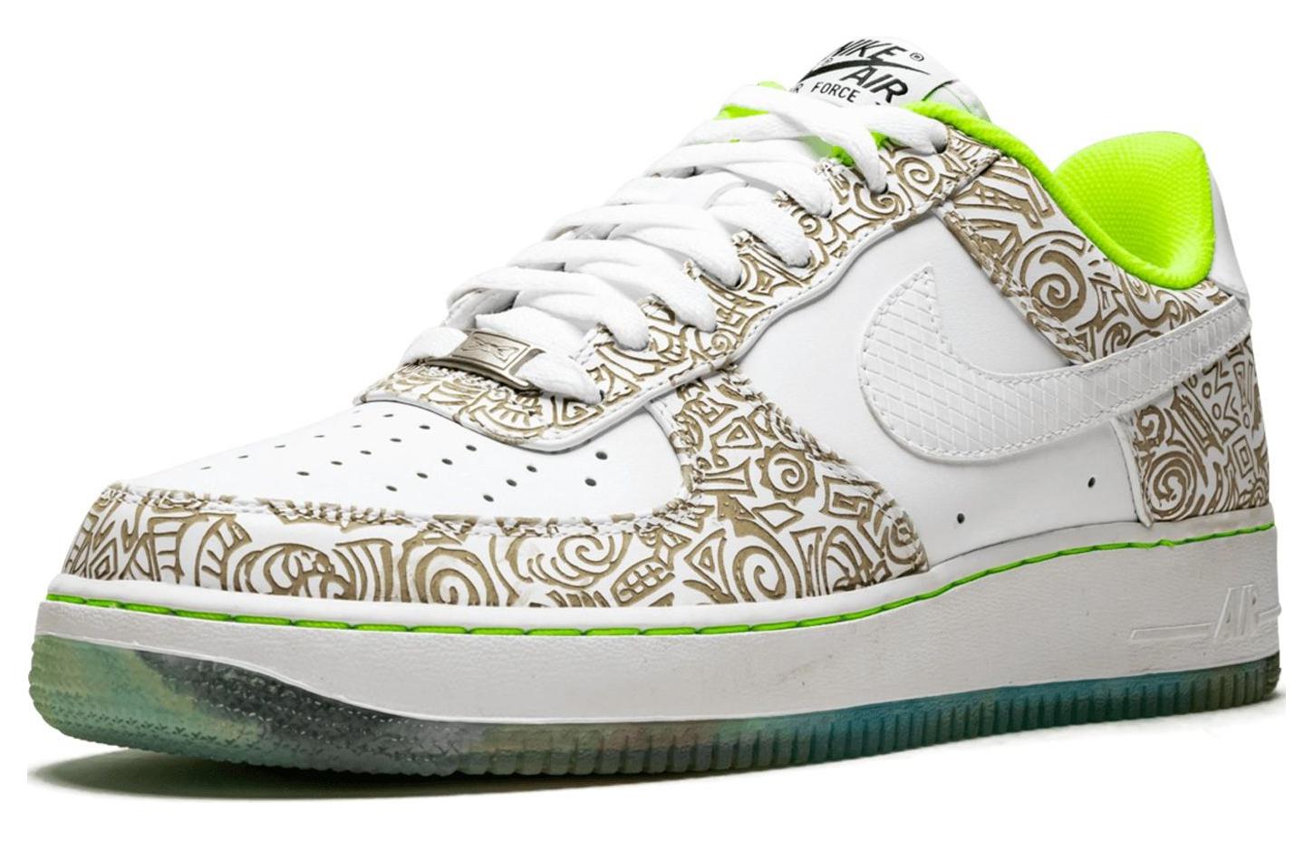 Мужские кроссовки Nike Air Force 1 Doernbecher (белые) — 白/白/伏特 — фото 2