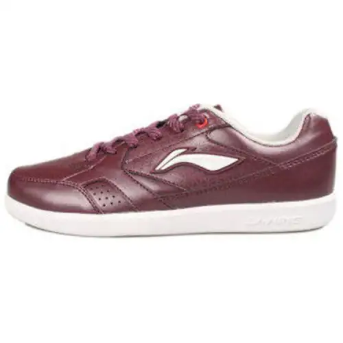Li Ning Skateboard Shoes Women's Low Top Burgundy