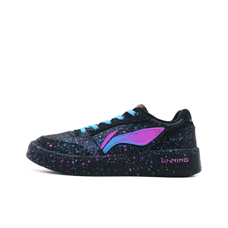 Li Ning Sycee V3 Abrasion Resistant Balance Low top Skateboard Shoes Men's Black Blue Purple