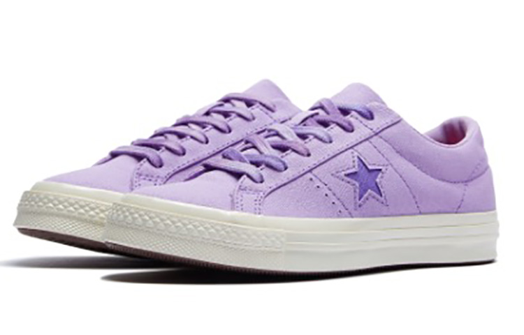 Кеды Converse One Star Классические замшевые (фиолетовые) — фото 3
