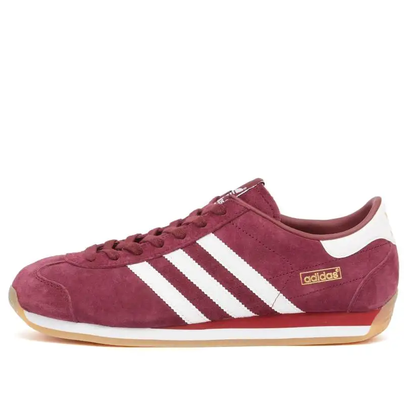 Adidas Originals suede three-stripe sneakers