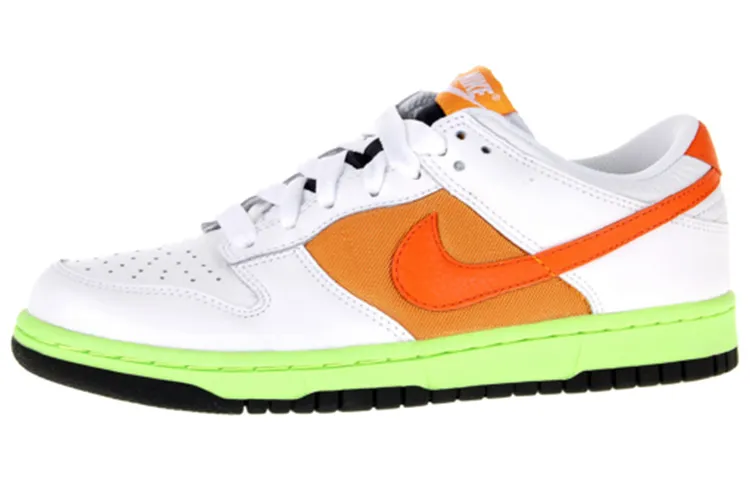 Nike Dunk Low White Orange Blaze Shock Orange Women's