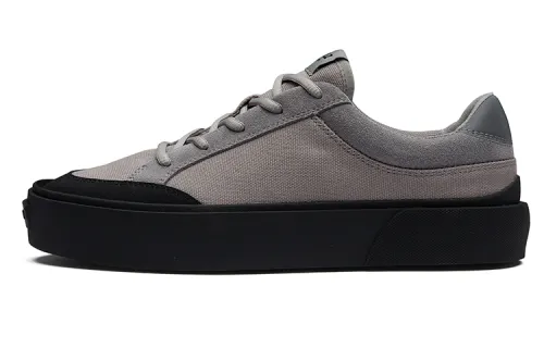EQLZ EQUALIZER FaultFault 23 Lo Slip Resistant Abrasion Resistant Low top Skateboard Shoes Unisex Black Gray