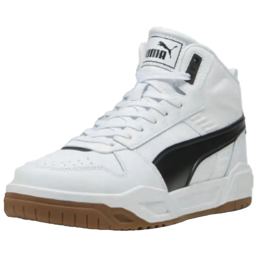 PUMA Abrasion Resistant Mid top Skateboard Shoes Unisex White