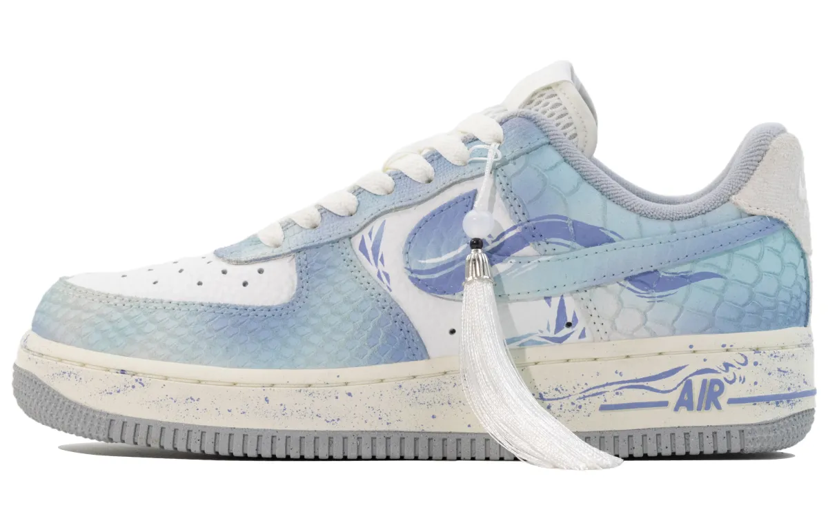 Nike Air Force 1 Fantasy Beast, Yu Qing Leather, Suede Slip Resistant, Abrasion Resistant, Lightweight Low top