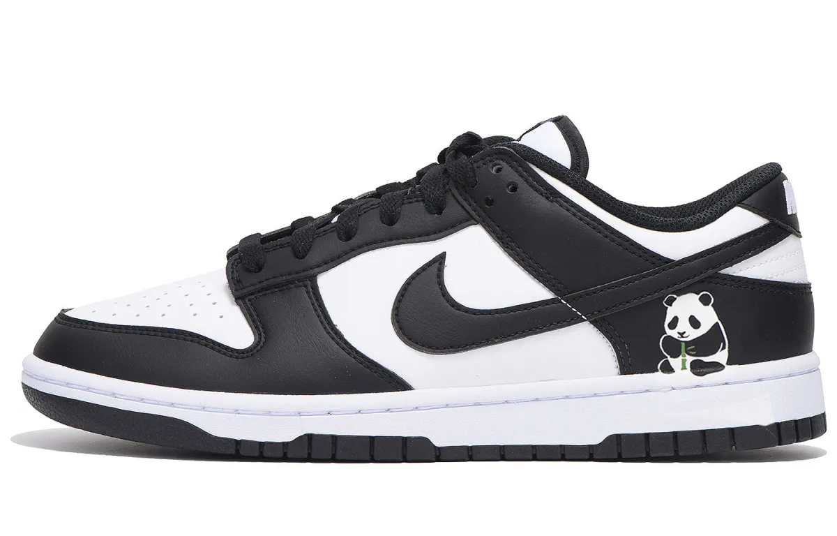 Nike Dunk Coverage Slip Resistant Abrasion Resistant Low top Skateboard Shoes Unisex Black