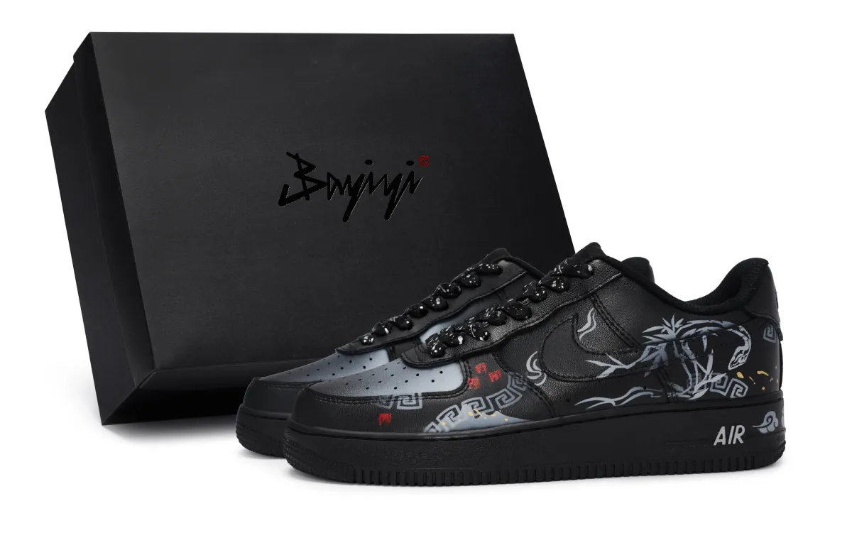 Nike Air Force 1 Slip Resistant Abrasion Resistant Slip Resistant Abrasion Resistant Low top Skateboard Shoes Unisex