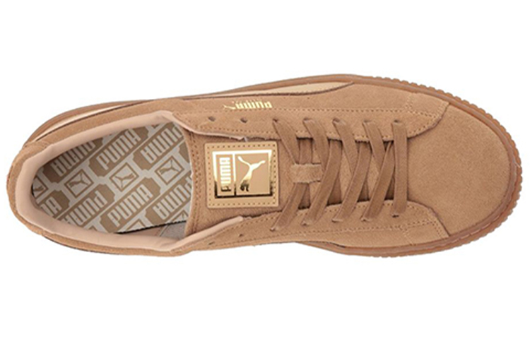 Женские кеды PUMA Suede Platform (коричневые) — фото 4