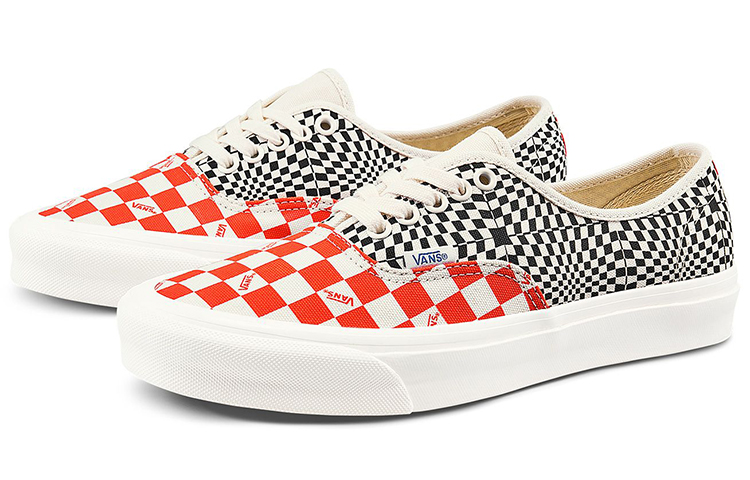 Кеды Vans Authentic (черно-красные) — фото 2