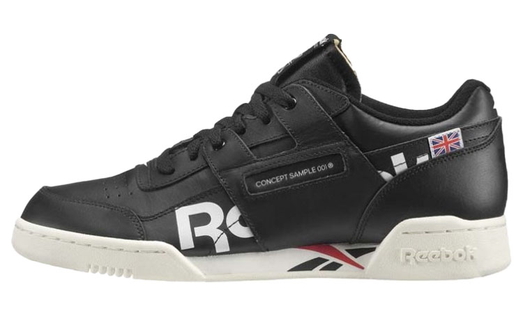 Мужские кеды Reebok Workout Plus (черно-белые)