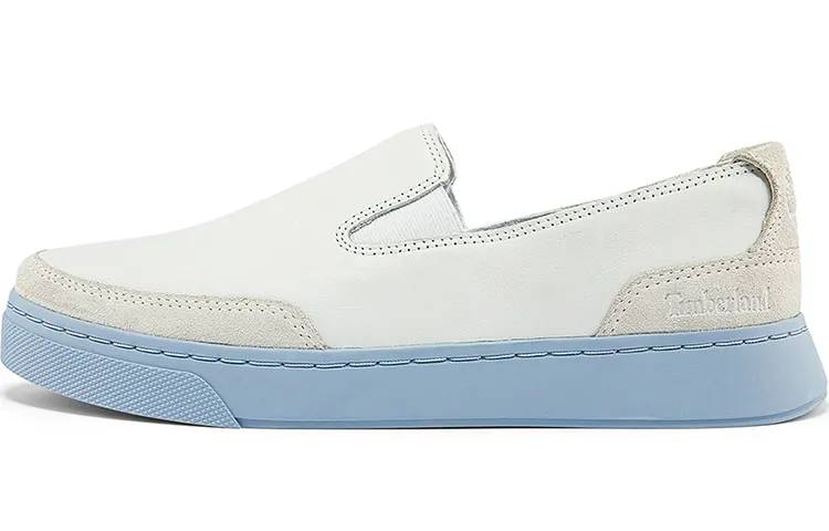 Timberland Skateboard Shoes Women's Low Top White/Blue