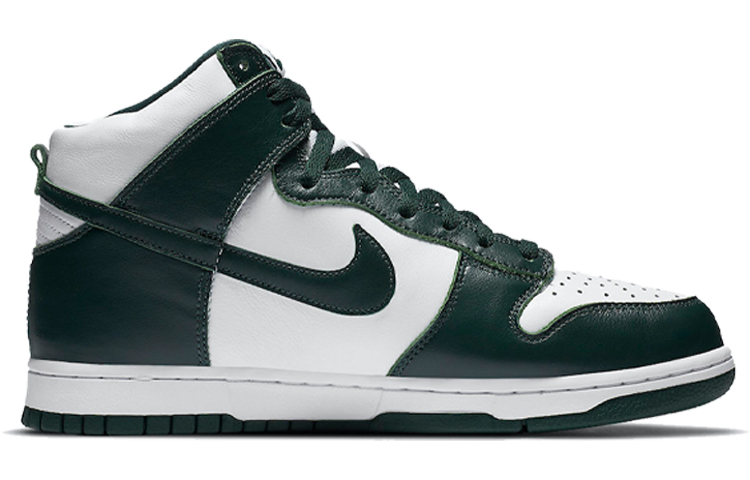 Кроссовки Nike Dunk High SP "Spartan Green" (бело-зеленые) — фото 2