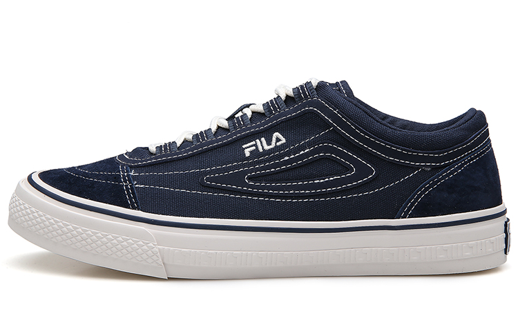 FILA Skateboard Shoes Unisex Low Top Marine Blue