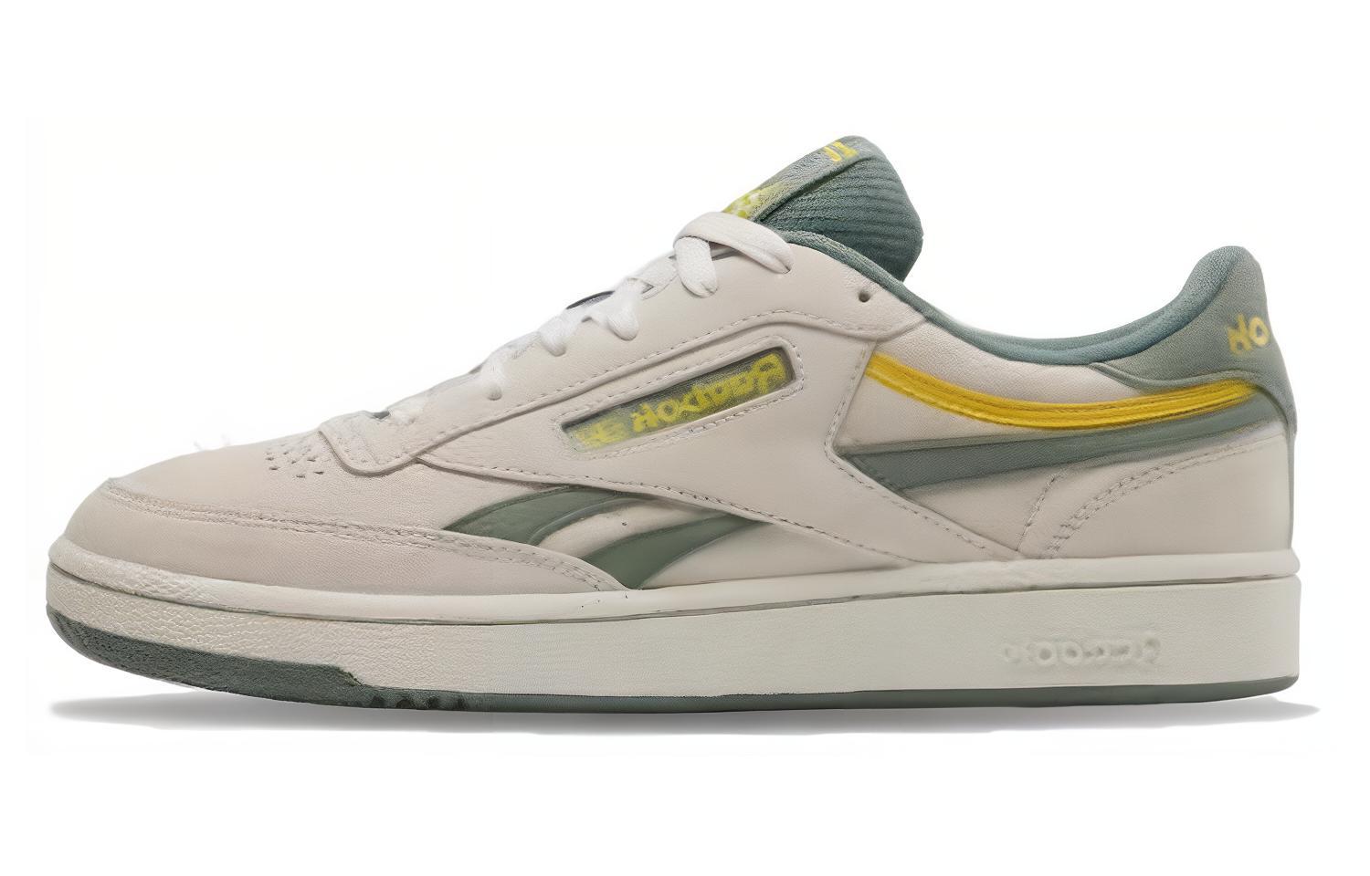 Кеды Reebok Club C REVENGE (серо-зеленые)